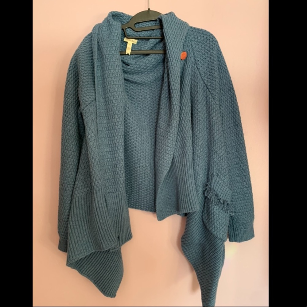 Matilda Jane Blue Knit Wrap Sweater